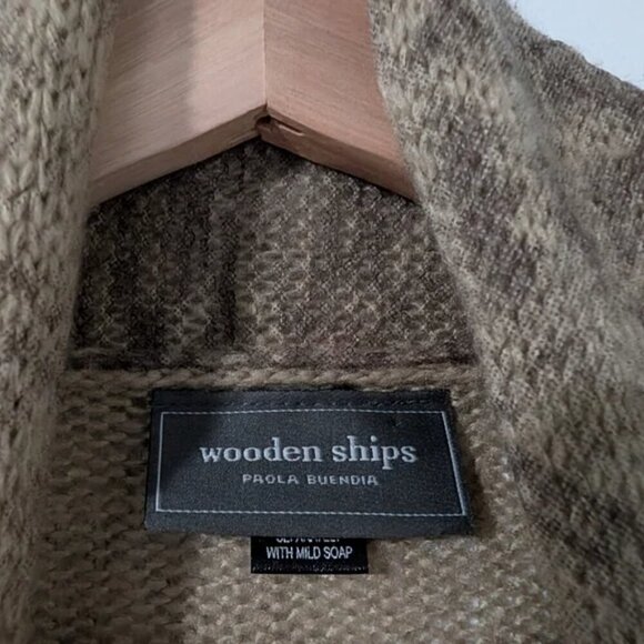 Wooden Ships | Knit Open Cardigan In Python Print - Picture 3 of 8